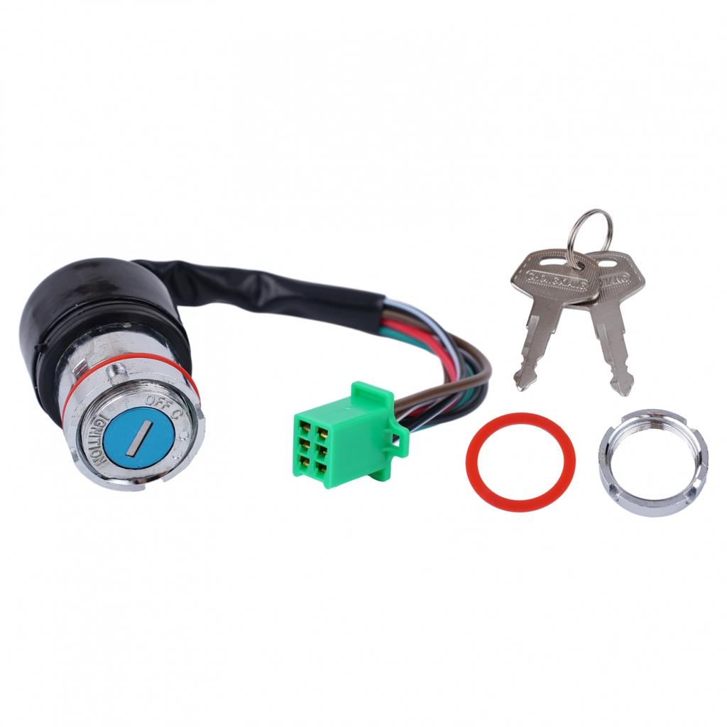 12V Ignition Switch 6 Wire Dirt Bike Accessories Lock Keys Set