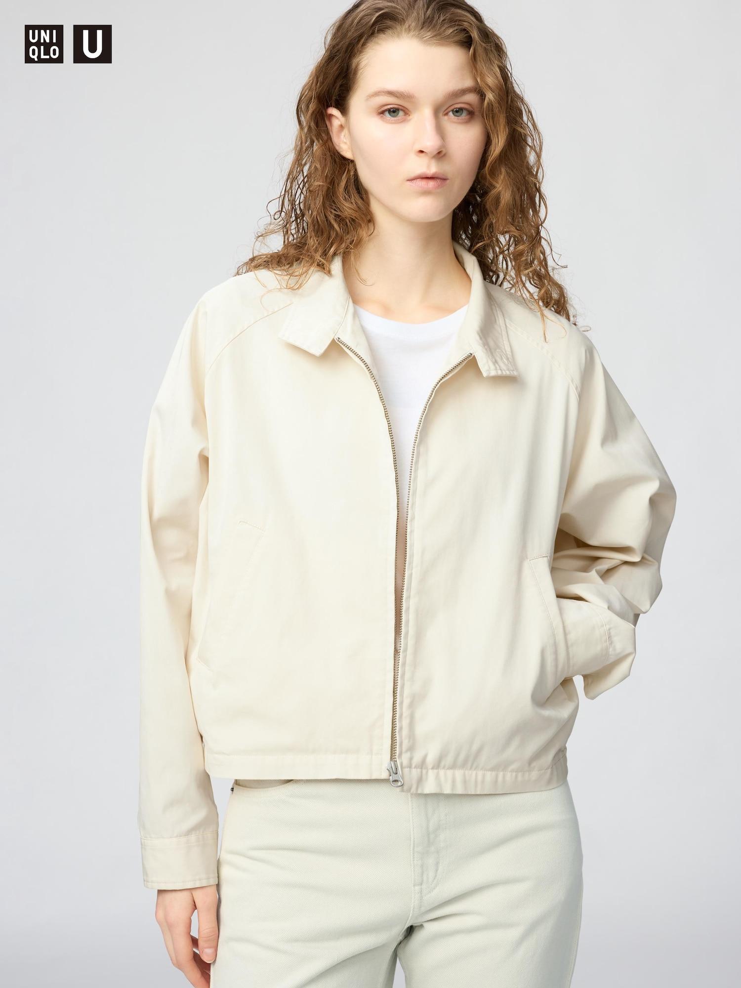 

Uniqlo Япония Короткий блузон из смесовой хлопковой ткани 30 NATURAL/XS