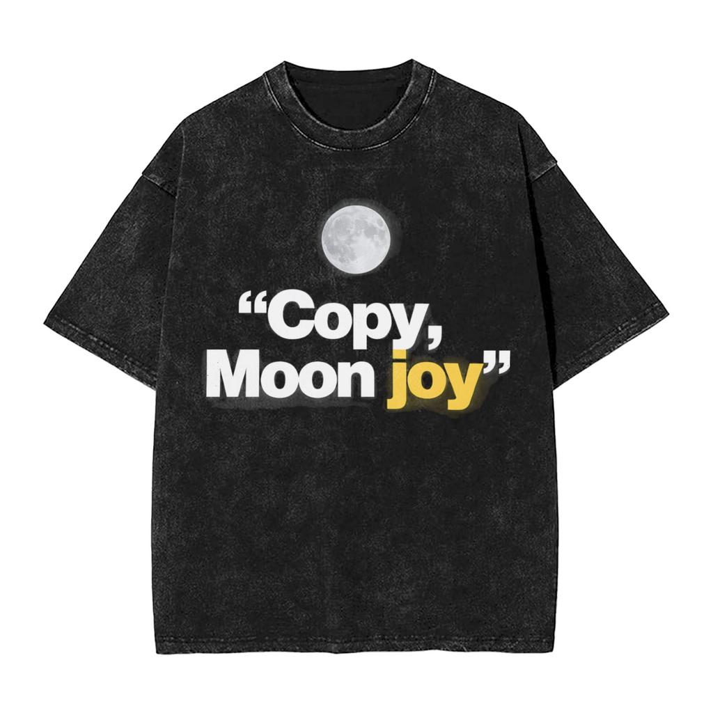 Vintage Washed T Shirt Copy Moon Joy Cotton Tshirts Artemis Ii Hippie Tee Shirt For Male Summer Y2k Funny Casual Clothes