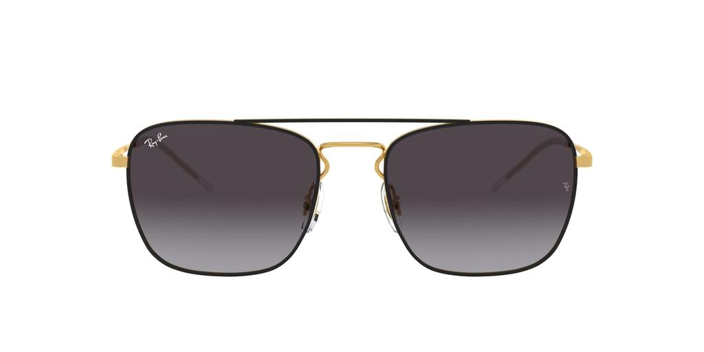 Black on Size 55 Ray-Ban Sunglasses, Gold, Japan, (Free Size)
