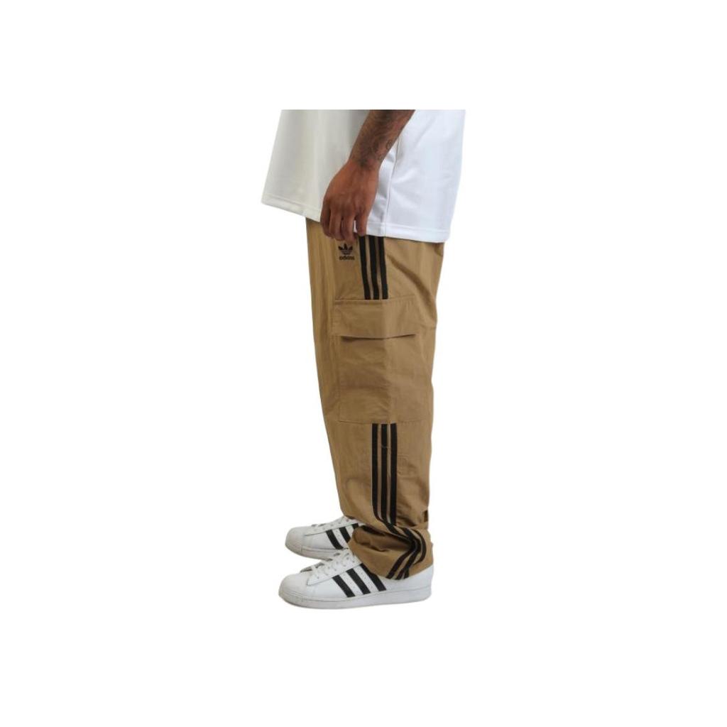 adidas Originals Striped Loose Fit Cargo Pants Men Bottoms Light-Brown JY1392