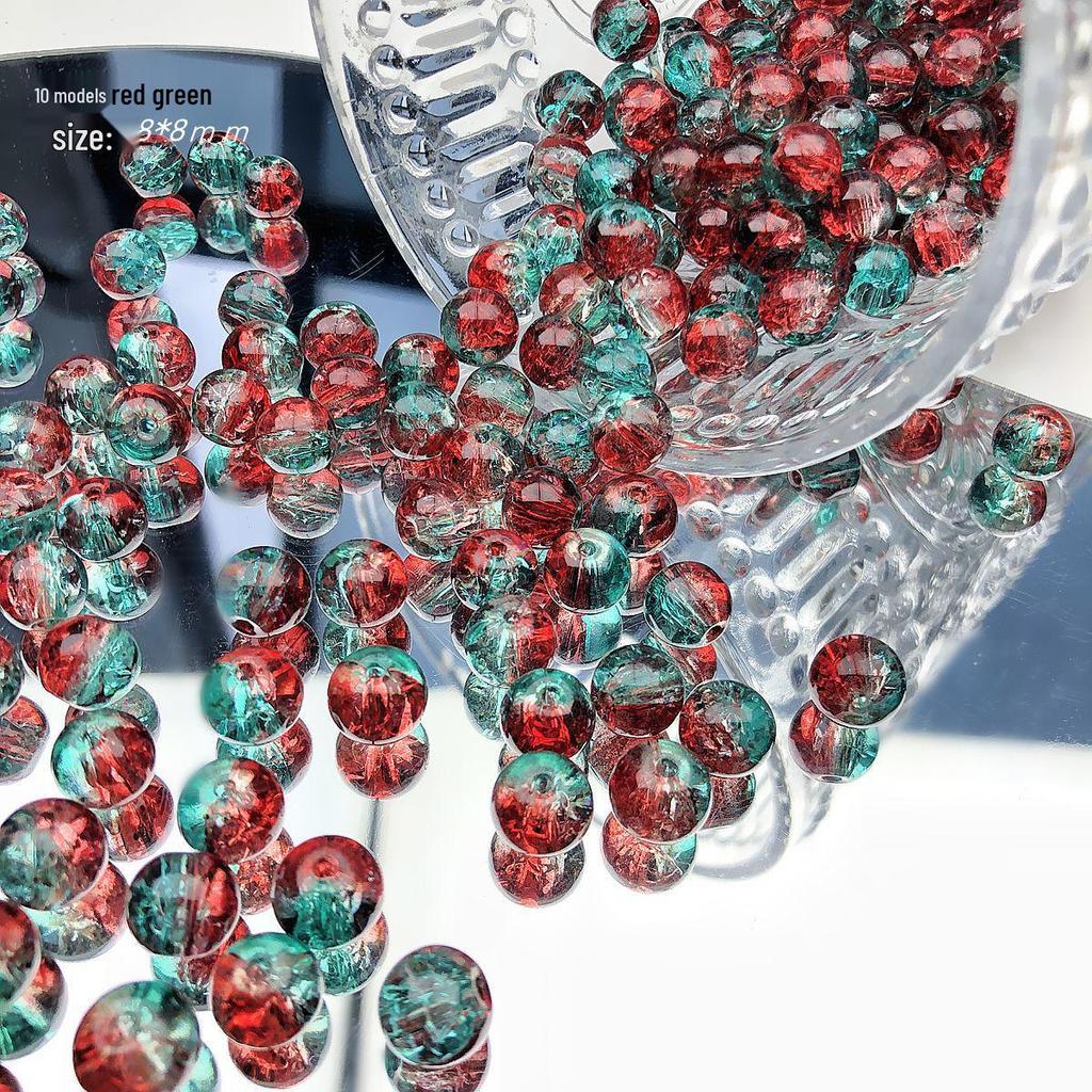 Purple Lampwork Glass Beads: Imitation Jade Fragments for DIY Jewelry Making