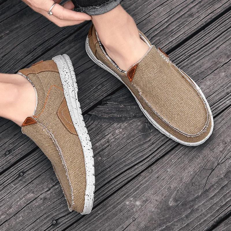 Mode Übergröße 39-47 Herren Canvas Schuhe Herren Slipper Casual Sommer Neue Schuhe Männlich Leicht Bequem Slip-on Allround-Sneaker Mann