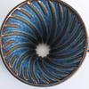 Heat Resistant Ceramic Drip Coffee Filter Handcrafted Blue Glazed Sophisticated Designs For Home Brewing