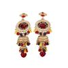 Fashionable Retro Ethnic Long Tassel Diamond Zircon Earrings For Women, , Courtly Elegance, Gorgeous Earrings