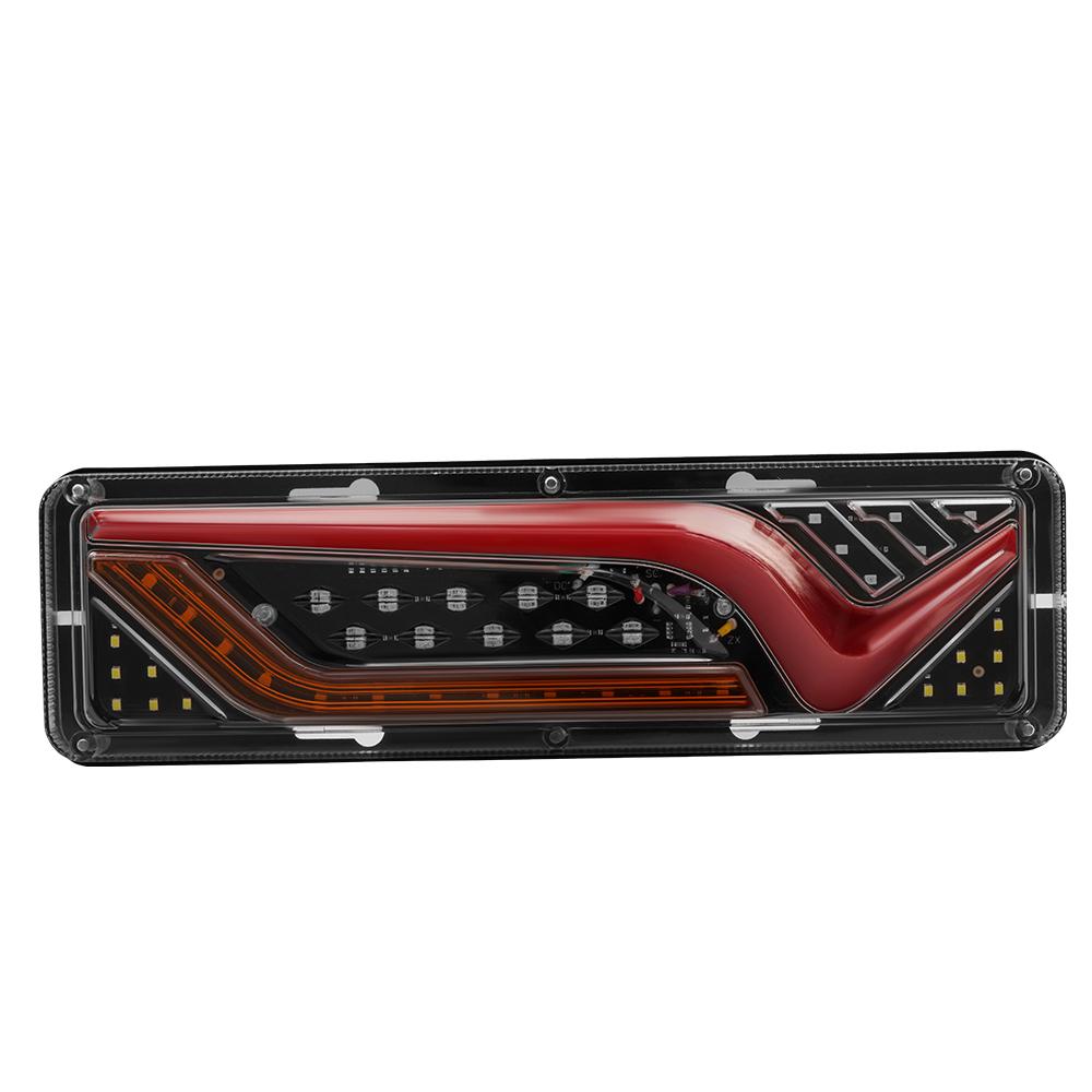 2 x Truck Trailer Taillights 12V 24V Tractor Light LED Rear Flashlight For Trailer Caravan Tail Light Running Turn Signal 30cm