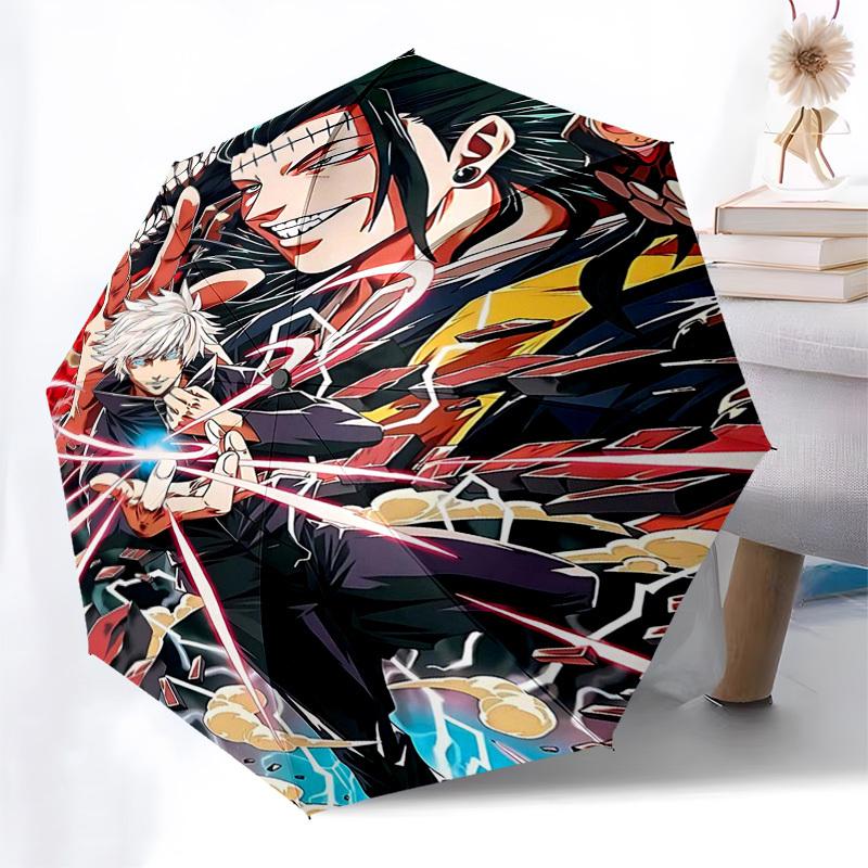 

1pc Anime Characters Auto Open Umbrella, Portable Folding Design with Iron Frame for Outdoor Use, Ideal Gift for Fans, Travelers, Daily Use.I055