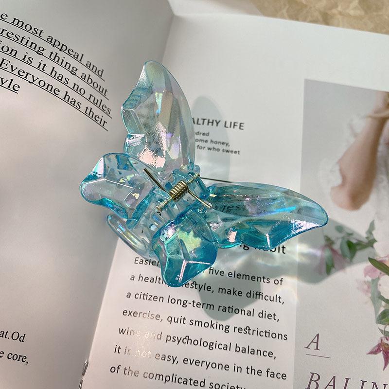 Mini Butterfly Hair Clips for Women Non-slip Cute Transparent Hair Claw Clips Barrettes Girl Headband Hair Accessories