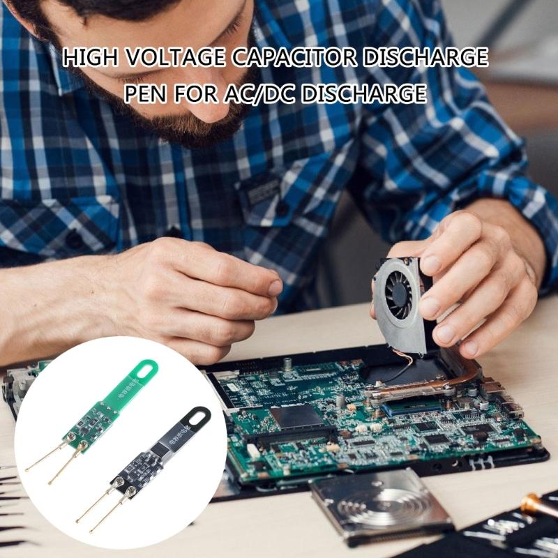 Capacitor Discharge Pen Fast Discharging High Voltage 1000UF 5000UF Repair Tool Discharger for Electronic Safety