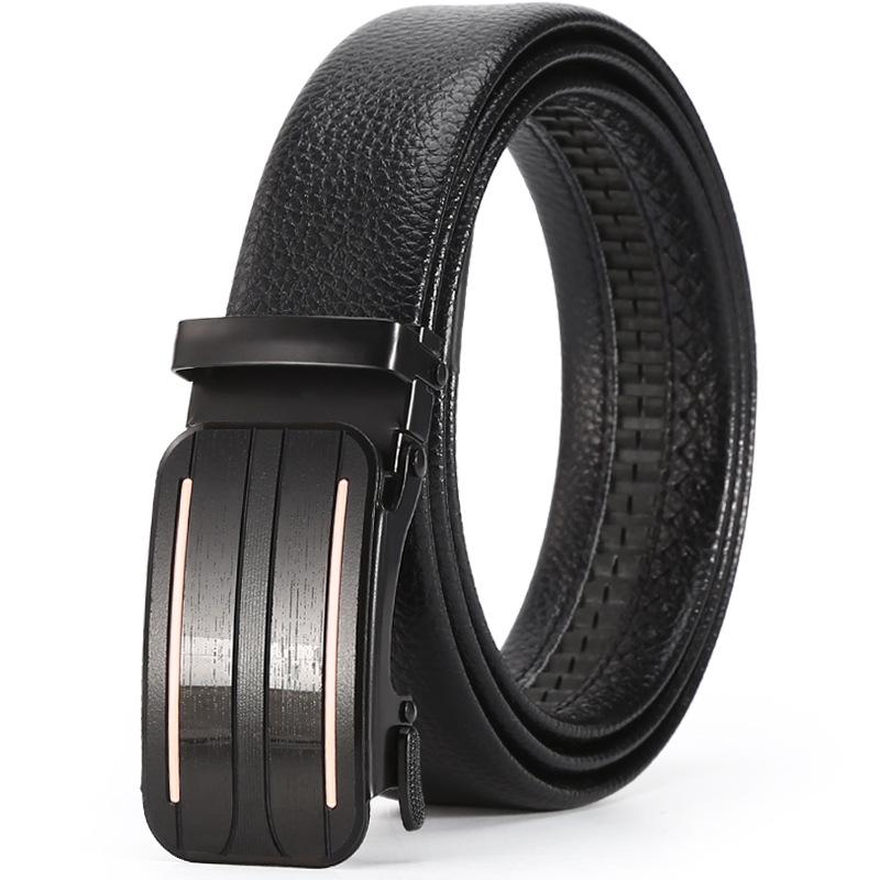 Belt Men'S Business Automatic Buckle Belt Chaozhongqing Pants Belt Stall