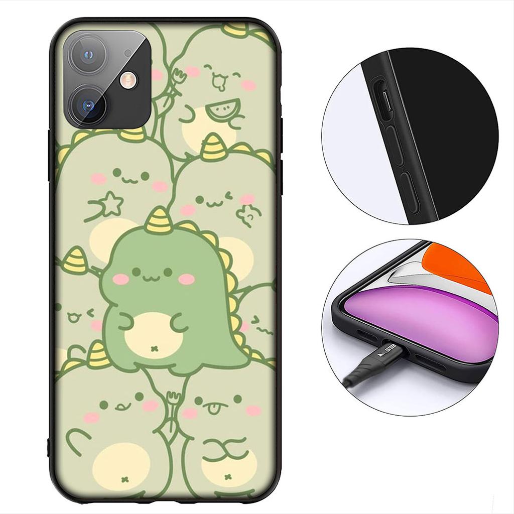 Cartoon Dinosaur Anime Phone Case for Apple iPhone 12 13 Mini XS 11 Pro Max 7 8 Plus + XR 8+ X SE 2020 SE3 Cover Casing