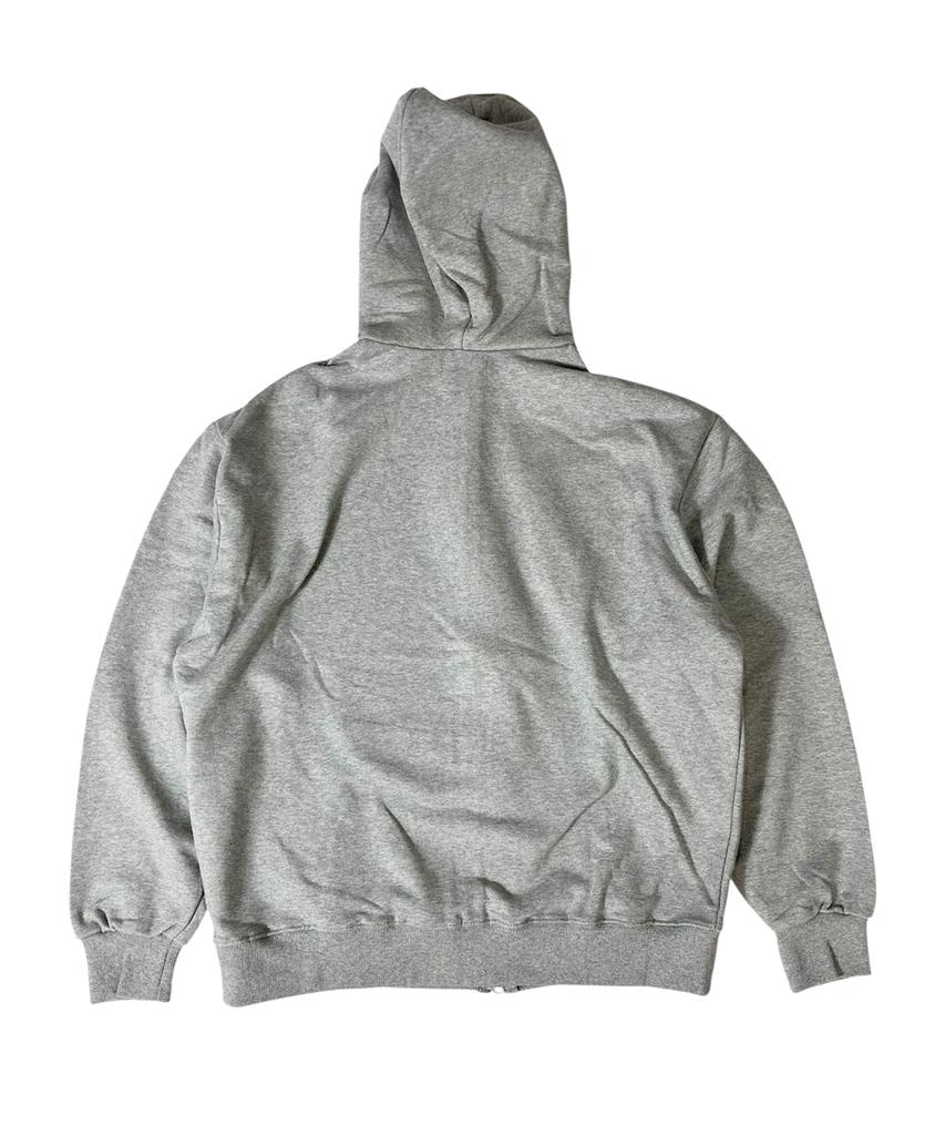 Sk8Er Rock Boy Or Girl Sweat Hood Zip-Up ((Melange Gray))