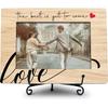 Best Is Yet To Come Love Picture Frame, 4X6 Wooden Photo Frame With Iron Stand, Wedding & Engagement Gifts