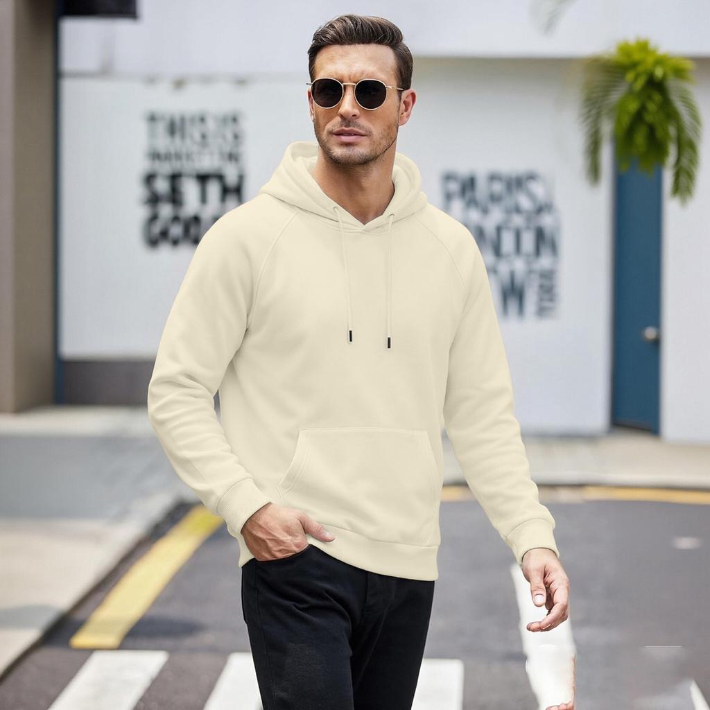 Men's Plus Size Hoodie - Loose Fit Casual Long Sleeve Hooded Sweatshirt in Colors
