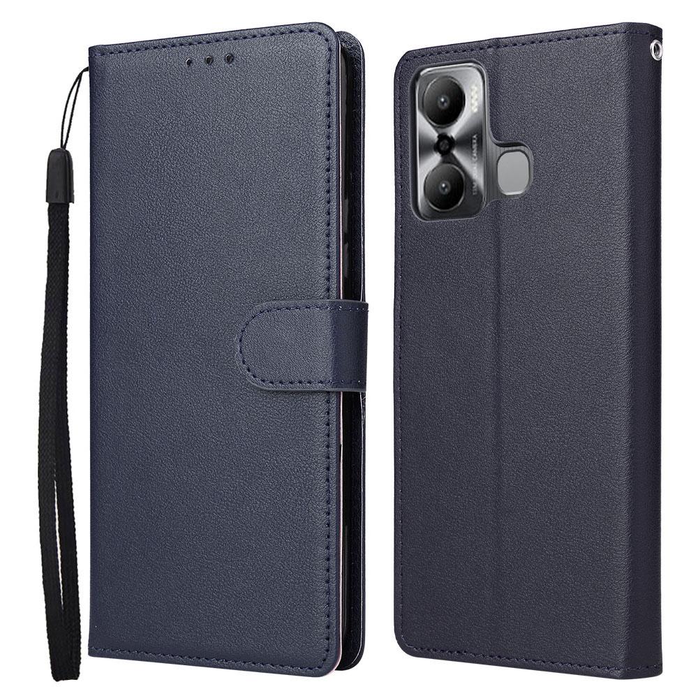 

Для Infinix Hot 20 Play 4G Чохол Гаманець Підставка Перегляд Шкіряний Чохол для Телефону Blue