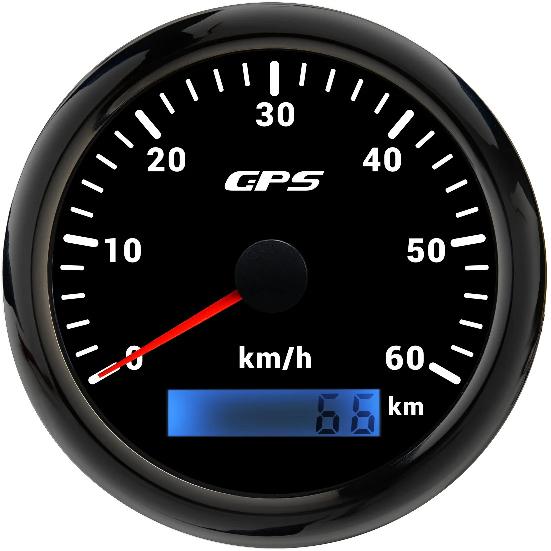 85MM GPS Speedometer Gauge For Motorcycle Marine Boat Truck 30~200 Kmh Speed Gauge Meter With GPS Antenna 7 Color LED Backlight