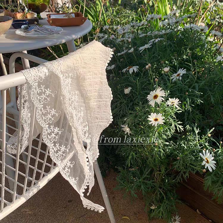 Spring & Autumn Korean-Japanese Sweet Girl Triangle Scarf Headband