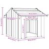 Vidaxl Dog House Buda With Roof, 85X107X81 Cm, Galvanized Steel