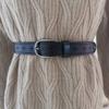 Women Leather Belt With Alloy Buckle And Holes For Casual And Office Wear