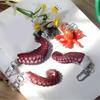 Portachiavi alla moda con tentacoli di polpo e calamaro, facile da usare, ciondolo per borsa, portachiavi multifunzionale, gioiello per chiavi e borse