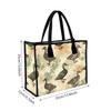 Vintage Duck Print Tote Bag Casual Portable Shopping Shoulder Purse for Daily Use