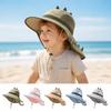 Mesh Breathable Bucket Hat Large Brim Baby Shawl Hat New Baby Sun Hat  Kids