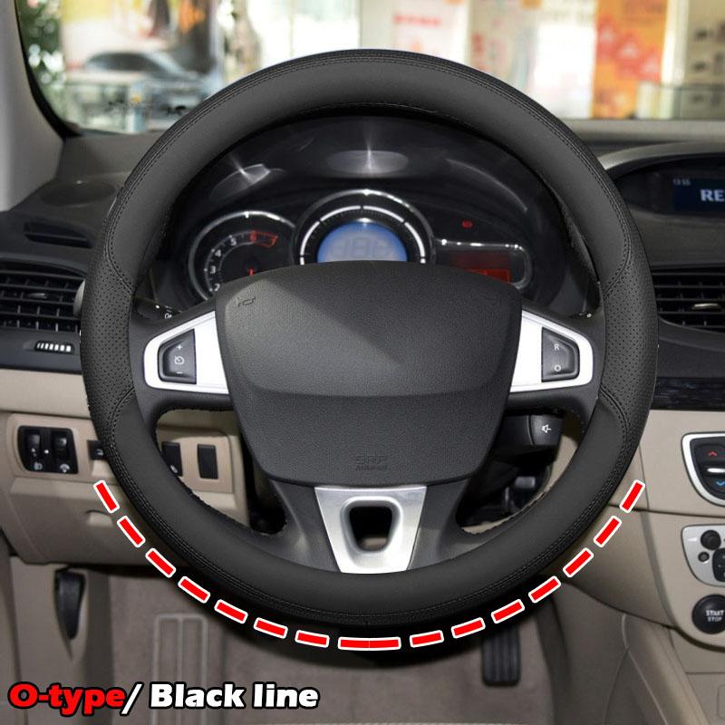 Pentru Renault Duster Kaptur Logan Megane Sandero, piele ultra subțire, husă pentru volan auto, accesorii antiderapante pentru interior