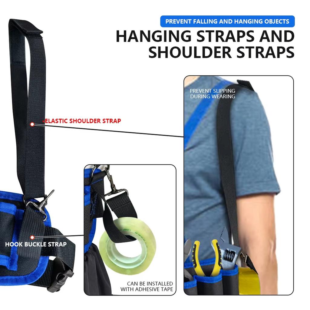 Multi-functional Electrician Tools Bag Waist Pouch Belt Storage Holder Organizer Garden Tool Kits Waist Packs Oxford Cloth