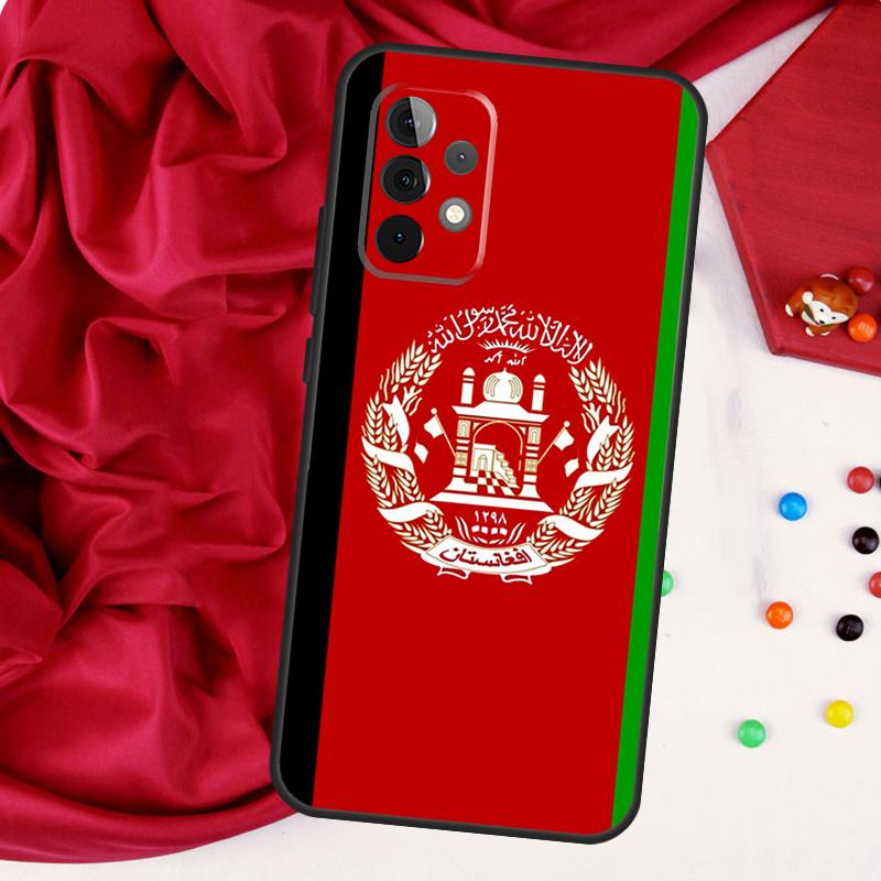 Afghan Afghanistan Flag For Samsung Galaxy A26 A05 A06 A16 A54 A34 A14 A22 A32 A52 A55 A35 A15 A53 A13 A56 A36 Case