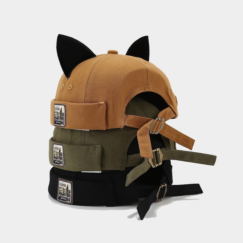 Cat Ears Baseball Cap With Adjustable Strap For Summer Casual Wear
