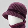 Hat Female Autumn and Winter Rabbit Hair Thermal Basin Hat Fleece Thickened Wool Hat