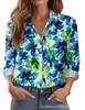 Women's Shirt Printed Floral Loose Shirt Women's Top