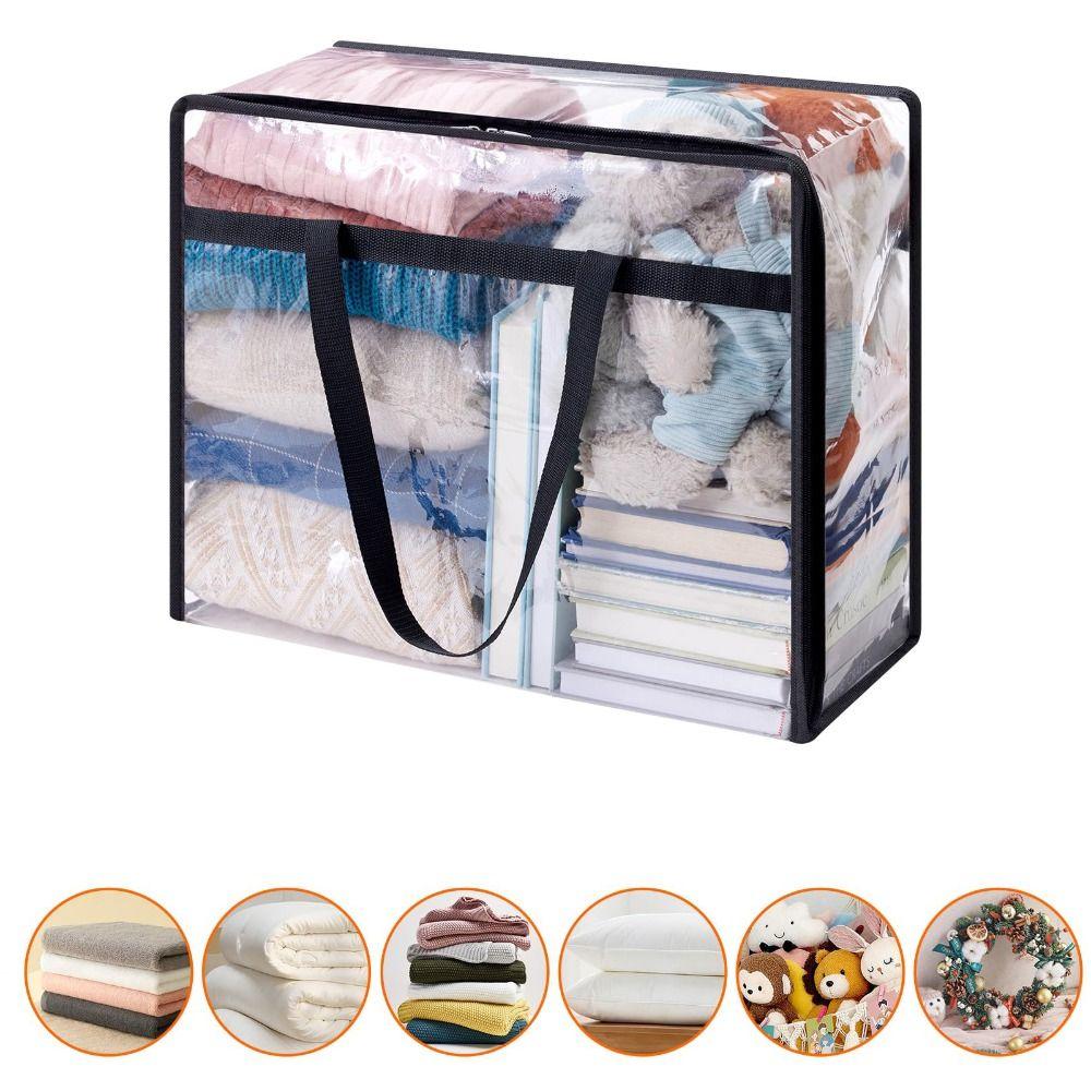 1/2PCS PVC Clothes Storage Bags 40L Moving Bags High Quality Blanket Storage Bag Clothing Storage