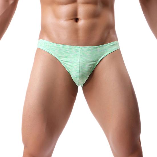 Módní sexy pánské kalhotky s nízkým pasem Elastické prodyšné spodní prádlo z bavlny