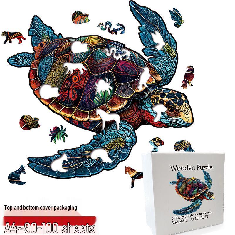 Irregular Animal Dog Penguin Wooden Puzzle in Stock