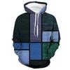 New Men's Graphic Plaid Color Block 3D Hoodies Sweatshirt Outdoor Long Sleeve Tracksuit Casual Sports Training Jogging Pullovers