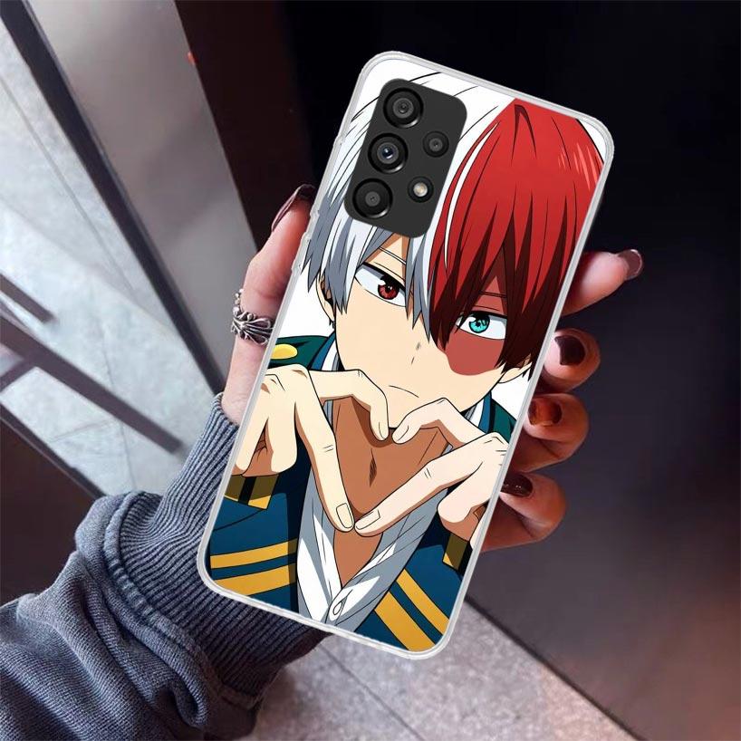 Todoroki Shoto MHA My Hero Phone Case For Samsung Galaxy A17 A57 A37 A16 A26 A36 A56 A15 A25 A35 A55 A14 A13 A54 A53 A34 A24 A33