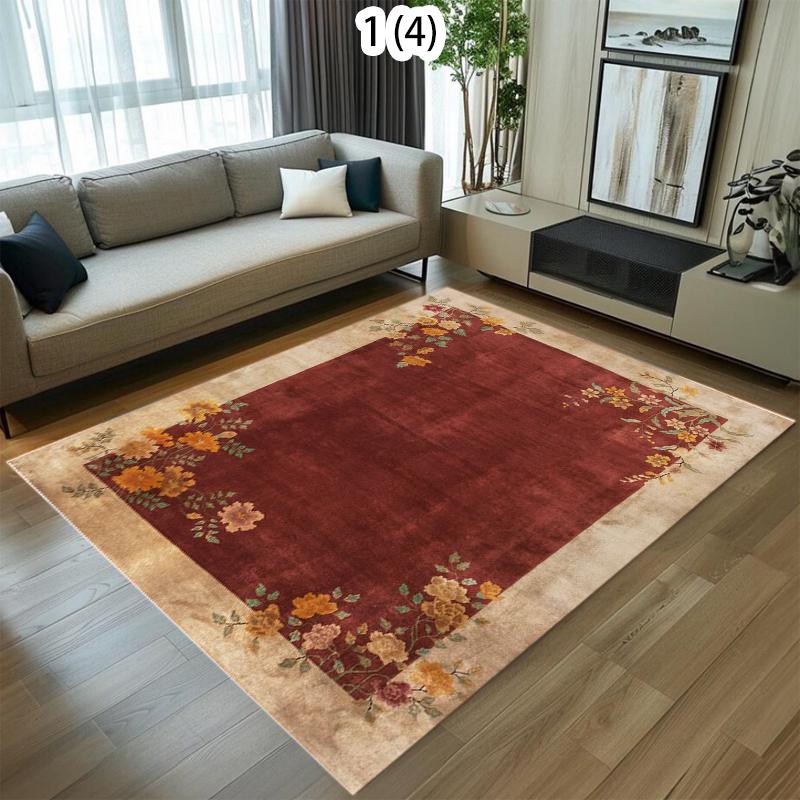 

Vintage Floral Carpet Mat Rug Home Decoration Classic Flower Floor Mat Kitchen Hallway Indoor Outdoor Decor Carpet Bedroom 40X60cm