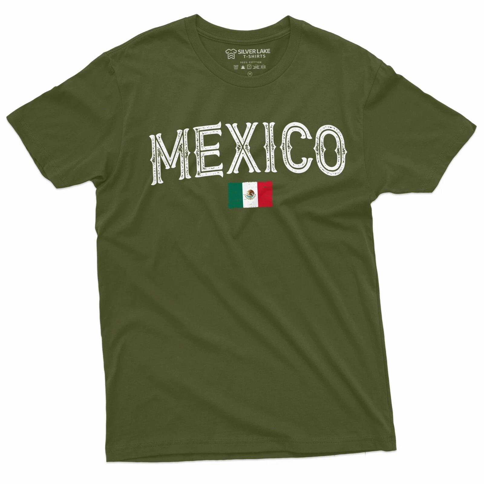 Mexico Flag T-shirt Mexican Patriotic Tee Diaspora American Mexican Tee México M
