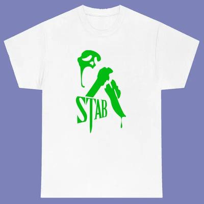 Stab Scary Horror Movie Unisexs White Tshirt Size S3xl