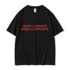 2026 Save A Horse Ride A Cowboy Letter Print T-Shirts Herren Damen Freizeitmode Kurzarm-T-Shirt Tops Baumwoll-T-Shirt