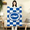 Brighton & Hove Albion FC Print Flannel Blanket High Quality Warm Comfortable Cover for All Seasons Perfect for Gifts Home Decor