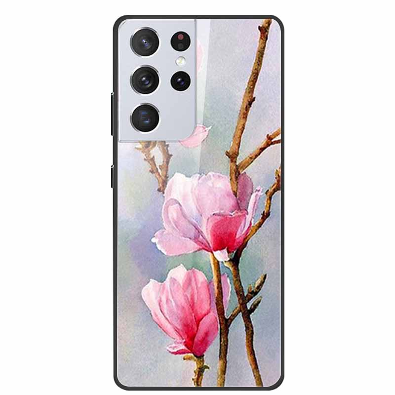 For Samsung Galaxy S25 Ultra Tempered Glass Case Back Cover Hard Phone Cases for SamsungS25 ULTRA 5G SM-S938B Protective Capa