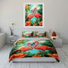 Flamingo Tropical Paradise Set Décor Exquisite Three-Piece Bedding Set Gift For Kids And Adults