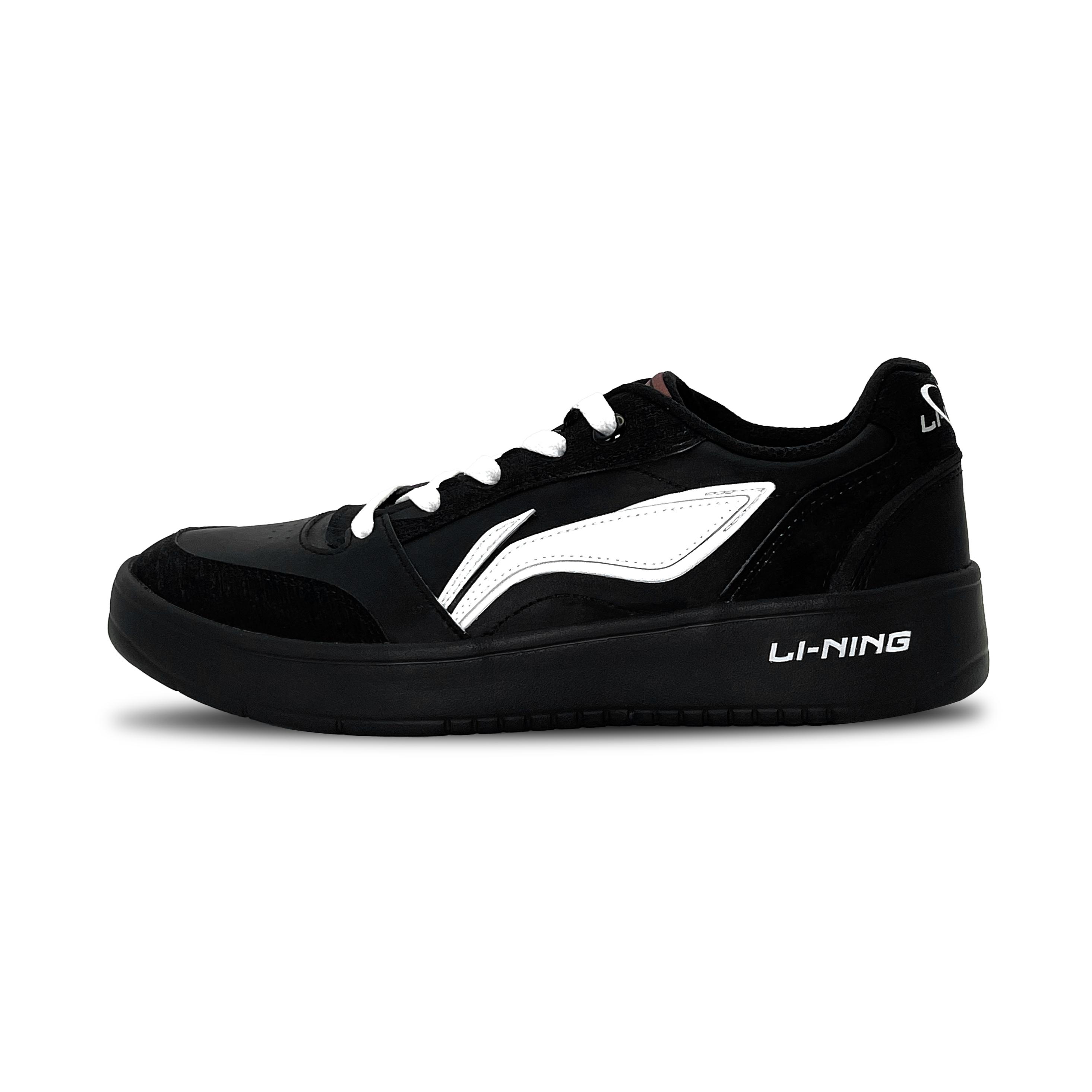 Li Ning Sycee V3 Нескользящие Износостойкие Балансировочные Низкие Кеды для Скейтборда Мужские Черно-Белые AGCV107-1(Команда917-) 43.5