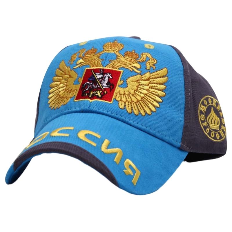 Russian Style Baseball Cap Cotton Adjustable Size 56cm to 60cm With Embroidery For Men Women Kids