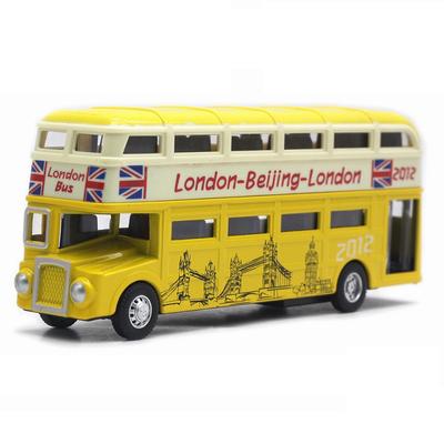 1/90 Ön Çift Katmanlı Londra Otobüsü 2012 Pres Döküm Model Toplu Taşıma Şehir Seyahati