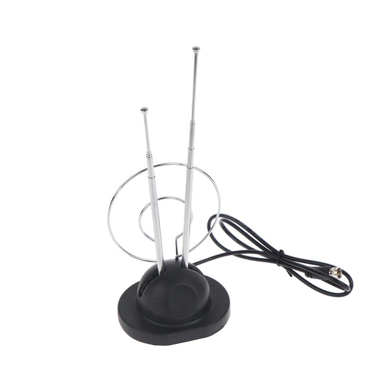1 Stück Innen-Schleifen-Kaninchenantenne Analog-Digital-Signal Universelle Antenne VHF/UHF/HDTV