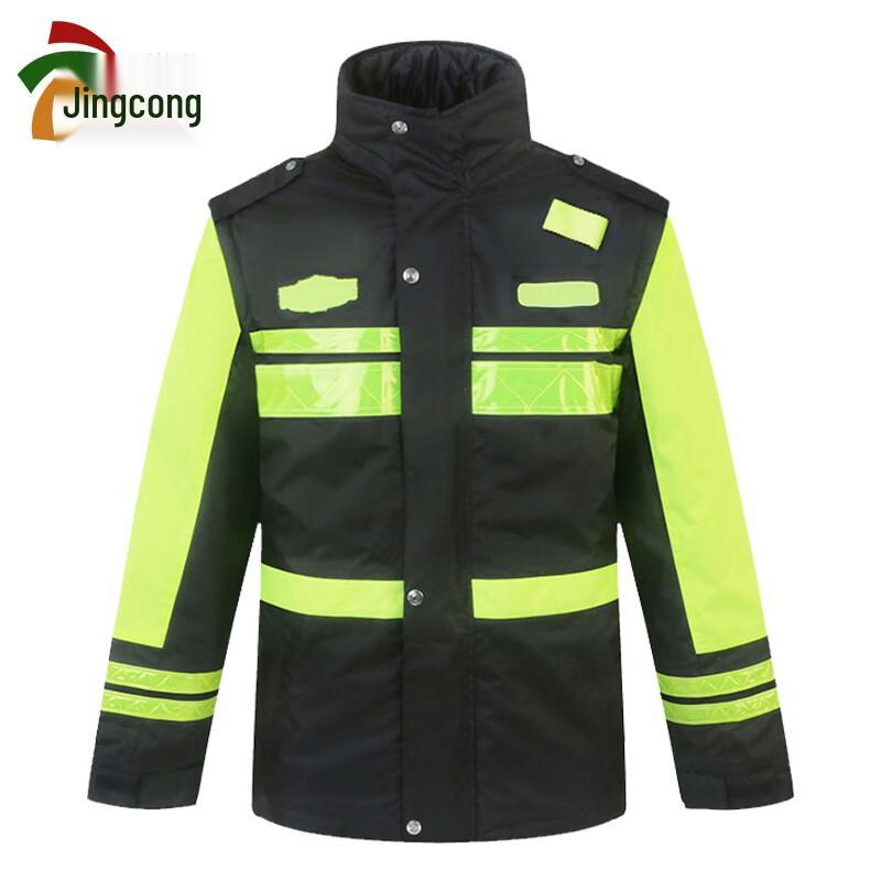 Reflective Waterproof Padded Raincoat