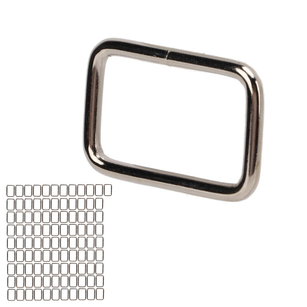 100 buc. Geantă dreptunghiulară Inel metalic cu buclă Robust Exquis Accesorii pentru bagaje pentru animale de companie pentru bagaje pentru animale de companie câine